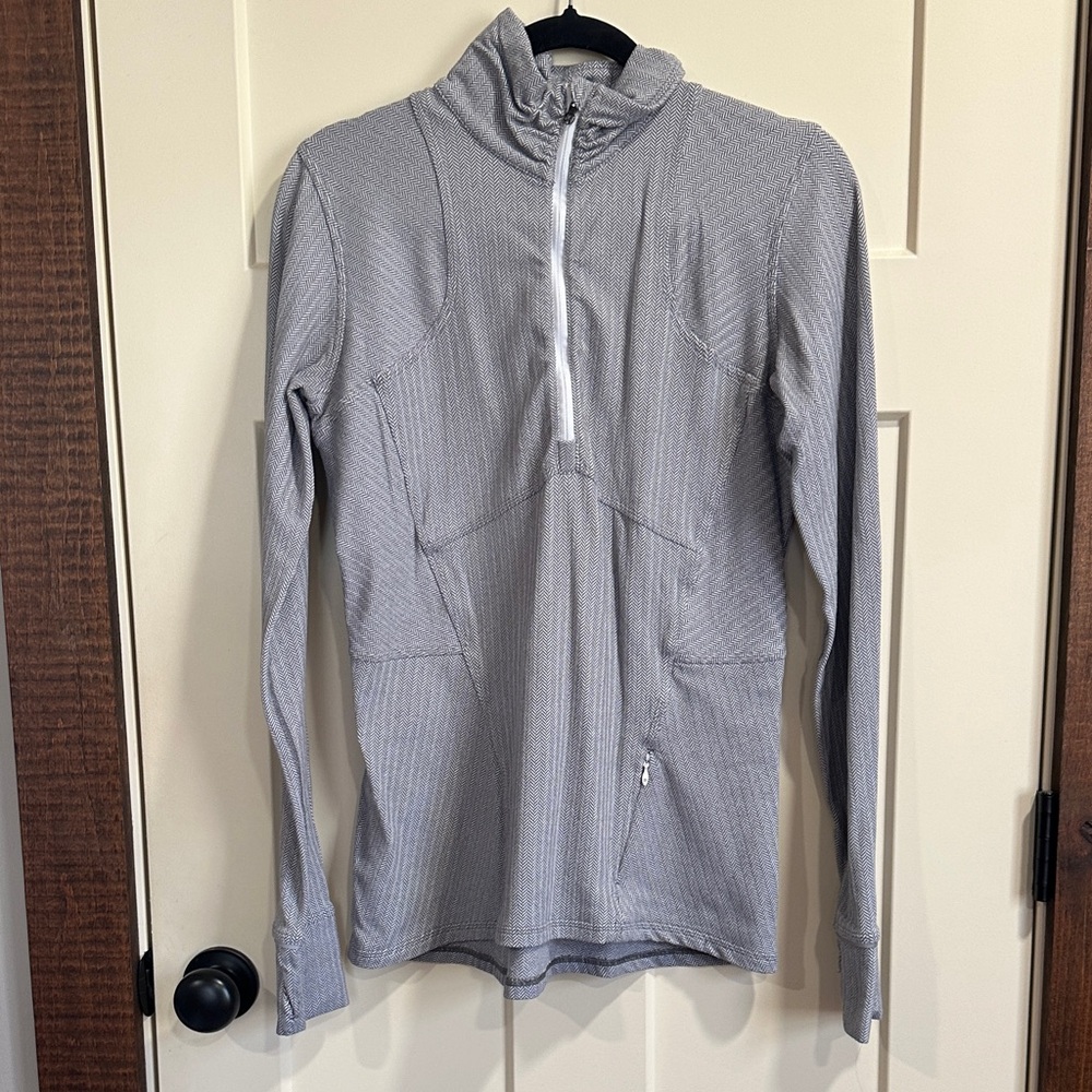 Lululemon Gray Long Sleeve Quarter Zip